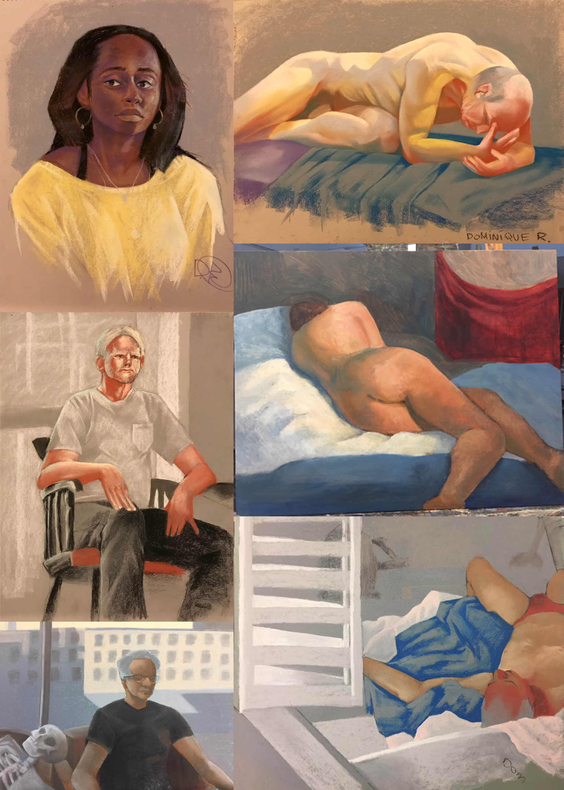 Life drawing and studies from Freshman year of college II