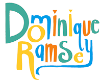 The logo of illustrator Dominique Ramsey.