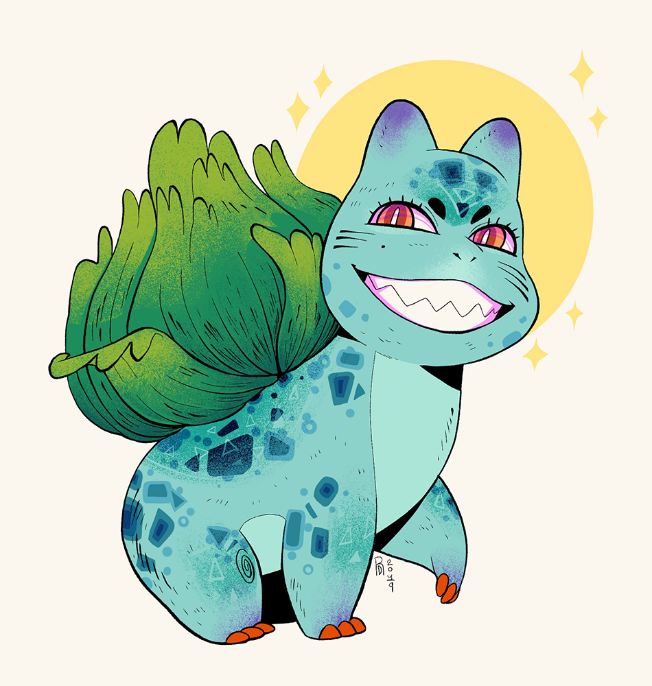 Pokemon: Bulbasaur illustration