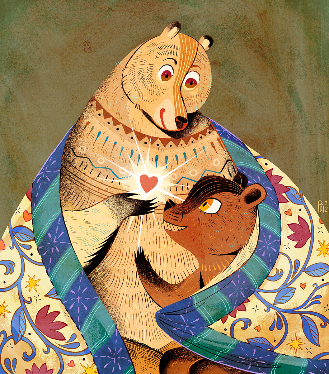 LOVE x LOVE series: “It’s a love thing” – bear illustration