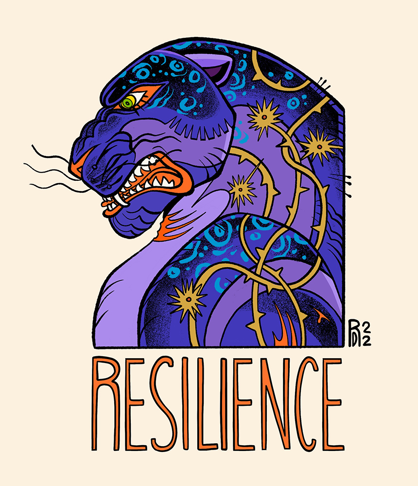 Panther series: BLACK RESILIENCE illustration