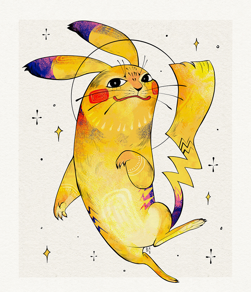 Pokemon: franchise mascot Pikachu – illustration