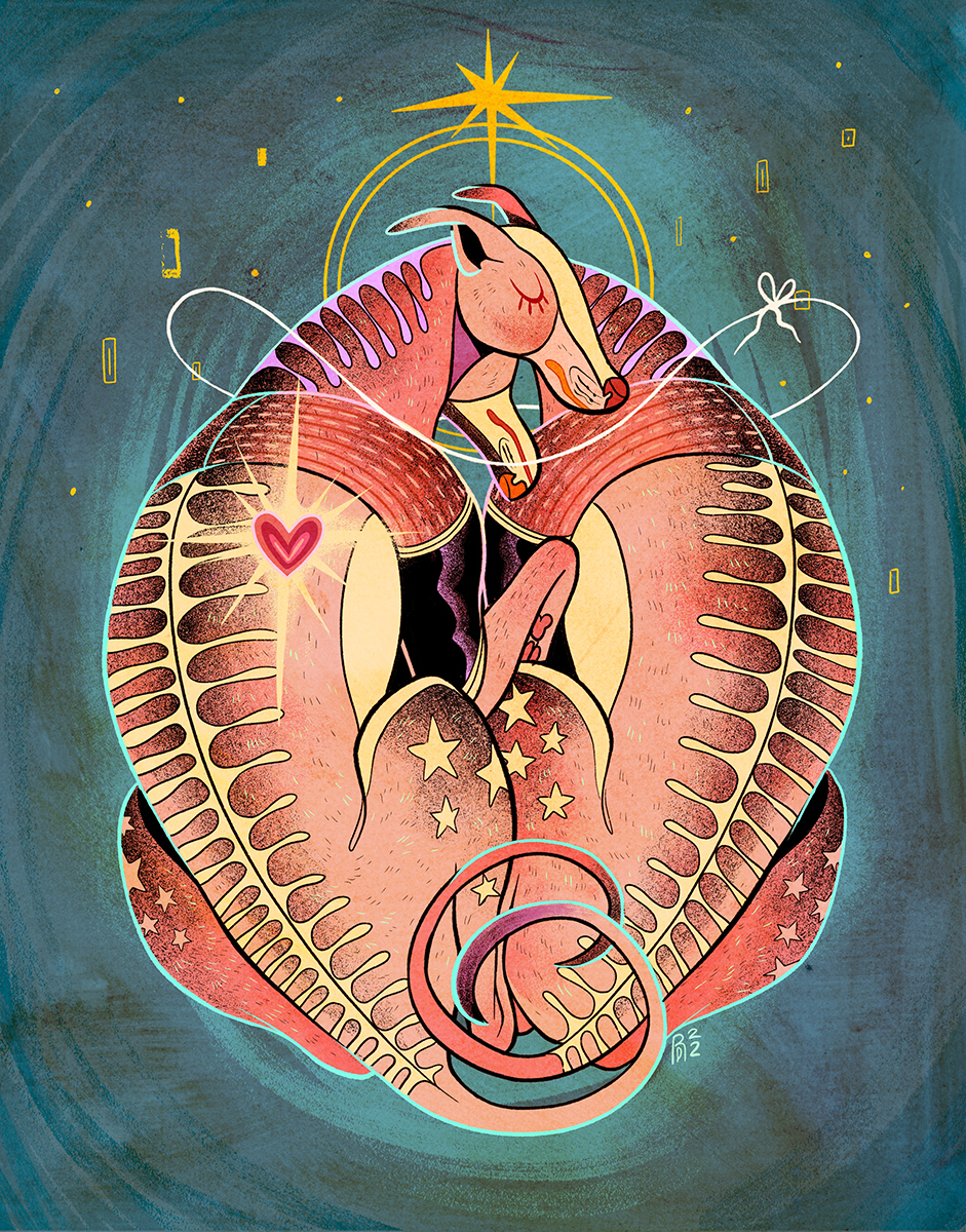 LOVE X LOVE series: “Something in my heart” – whippet illustration