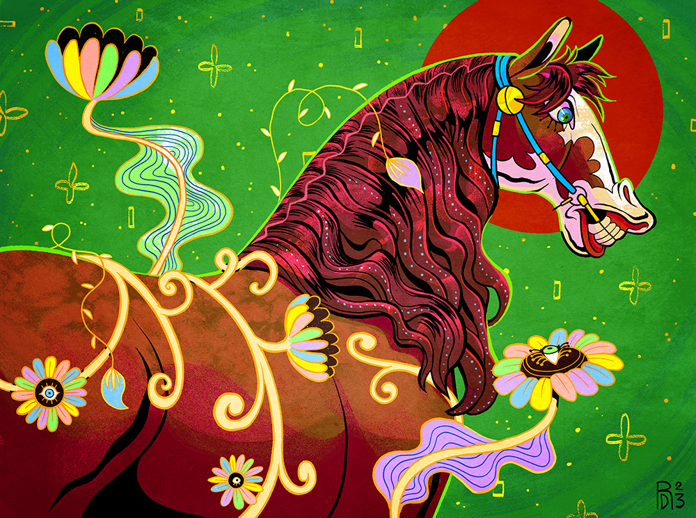 “You make a miracle” – horse illustration