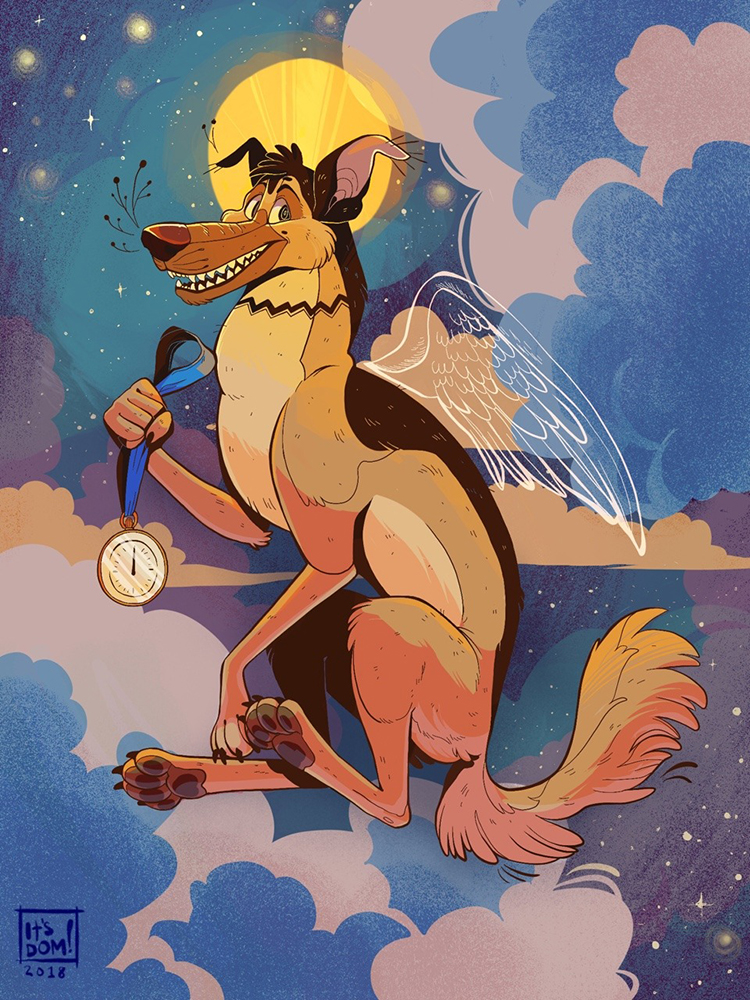 All Dogs Go To Heaven: “Charlie B. Barkin” illustration