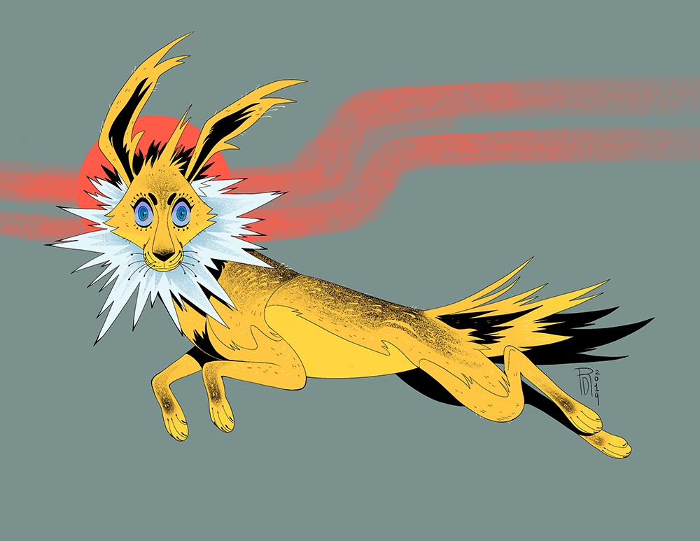 Pokemon: Jolteon illustration