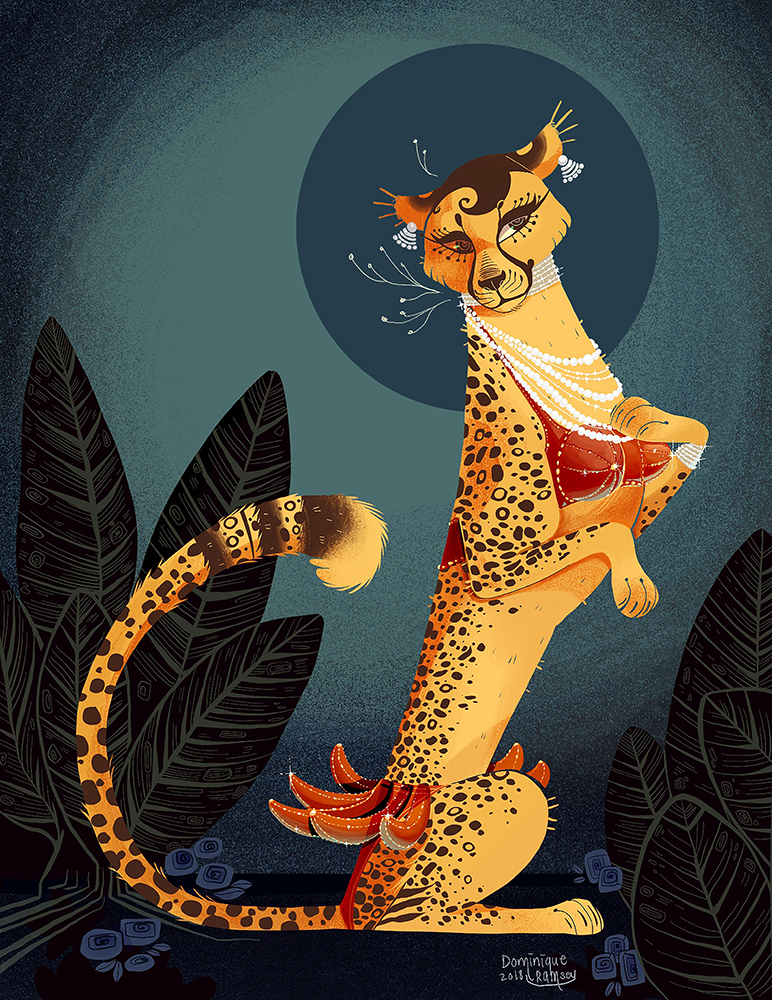 Josephine Baker’s cheetah – illustration