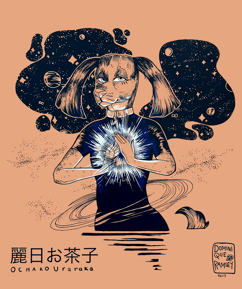 My Hero Academia: Ochako Uraraka – dog illustration