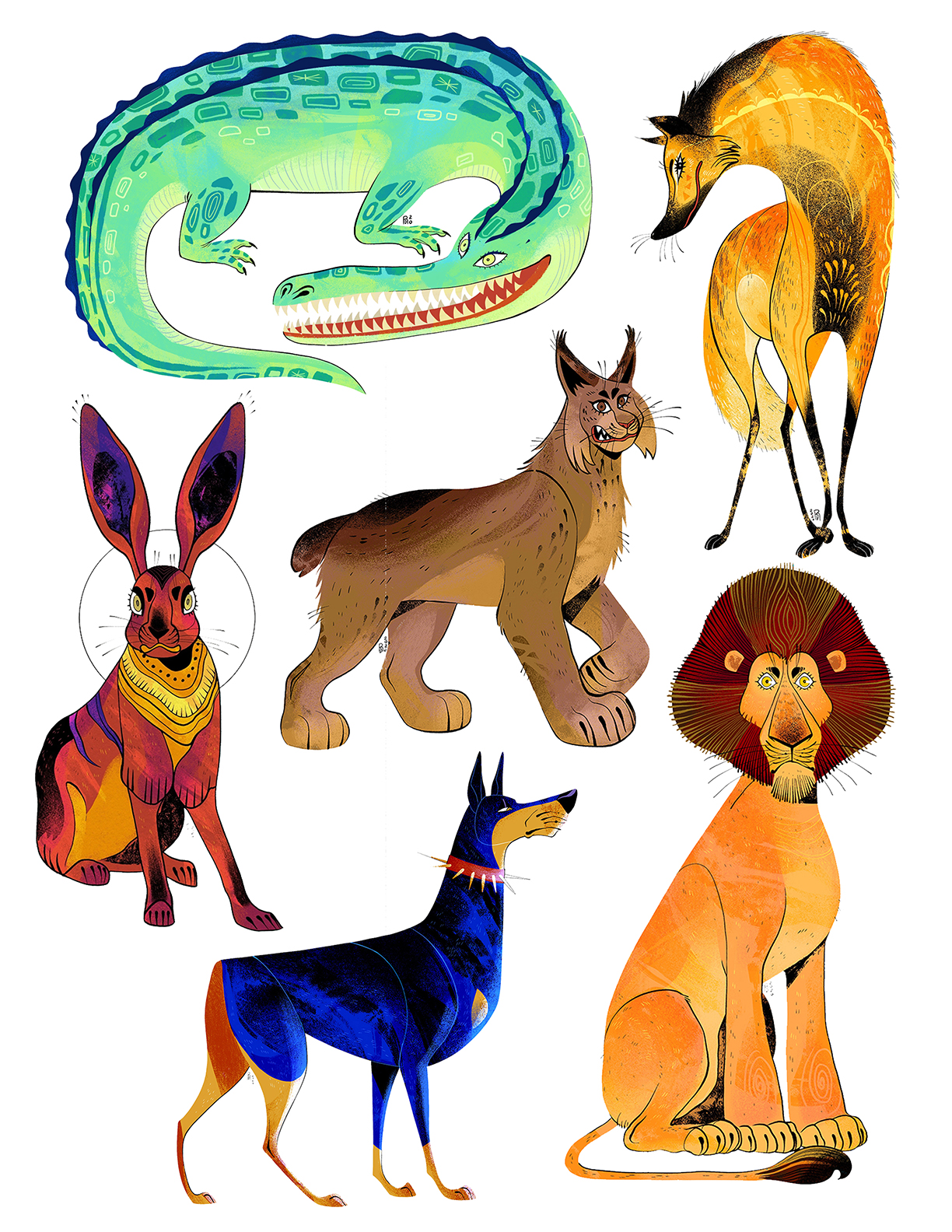 Six animal designs –  Character Design collection I